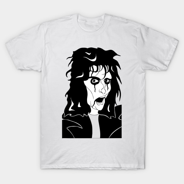 SHOCK ROCK SINGER T-Shirt by cartoonistguy